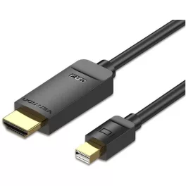   Vention mini Displayport 4K -> HDMI, (fekete), 2m,  kábel