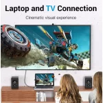 Vention mini Displayport 4K -> HDMI, (fekete), 3m,  kábel