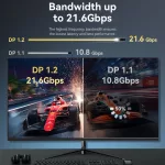 Vention DisplayPort/M (4K,HD, fekete), 1m, kábel