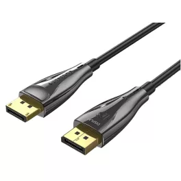   Vention Displayport/M -> Displayport/M (8K, optikai, fekete), 15m, kábel
