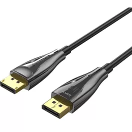   Vention Displayport/M -> Displayport/M (8K, optikai, fekete),  20m, kábel