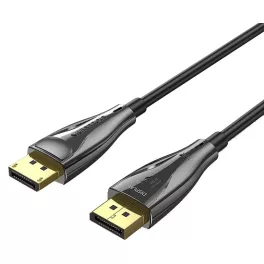   Vention Displayport/M -> Displayport/M (8K, optikai, fekete), 30m, kábel
