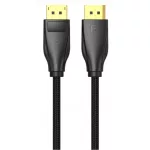 Vention Displayport/M -> Displayport/M (Szövet, fekete), 1,5m, kábel