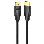 Vention Displayport/M -> Displayport/M (Szövet, fekete), 3m, kábel