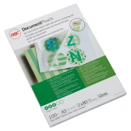   GBC Meleglamináló fólia, 80 mikron, A3, fényes, GBC (100db)