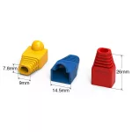 Vention RJ45 (fehér, PVC), 50 darab, védőburkolat