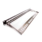 KELINE KEP-EMPTY-S 19 1U üres fekete patch panel 24 db keystone jack számára