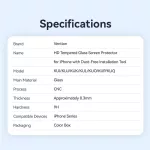Vention iPhone 13 Pro, (HD edzett üveg, pormentesítővel), telefon kijelző védő üveg