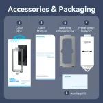 Vention Samsung Galaxy S24+, (HD edzett üveg, pormentesítővel), telefon kijelző védő üveg