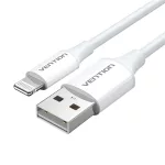 Vention USB-A 2.0 -> Lightning, (2,4A, fehér) 1m, kábel