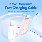 Vention USB-C 2.0 -> Lightning, (3A, fehér) 2m, kábel