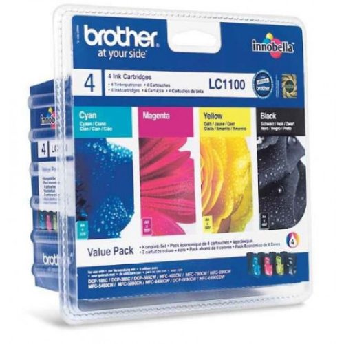 Brother LC1100BKCMY Tintapatron csomag BKCMY 12,1 ml + 3*5,5 ml