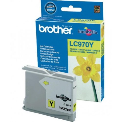 Brother LC970Y Tintapatron Yellow 6,1 ml 300 oldal kapacitás