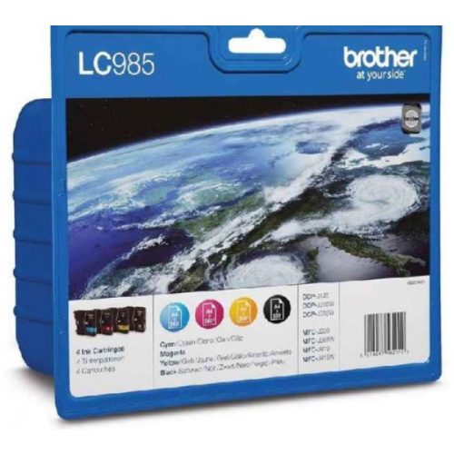 Brother LC985BKCMY Tintapatron csomag BKCMY 8,7 ml + 3*4,8 ml