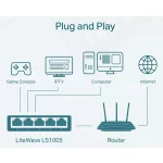 TP-LINK SWITCH LS1005 5-Port 10/100Mbps Desktop