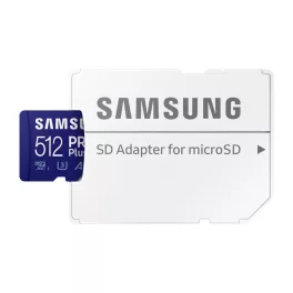 SAMSUNG SD kártya, 512GB, PRO PLUS, Blue Wave