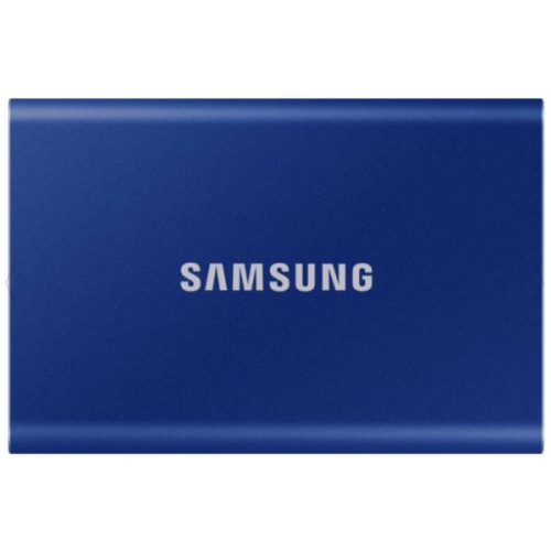 SAMSUNG SSD Külső, 1TB, T7, Indigó Kék, USB 3.2