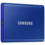 SAMSUNG SSD Külső, 2TB, T7, Kék, USB3.2/USB Type-C