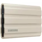 SAMSUNG SSD Külső, 1TB, T7 Shield, Bézs, USB 3.2