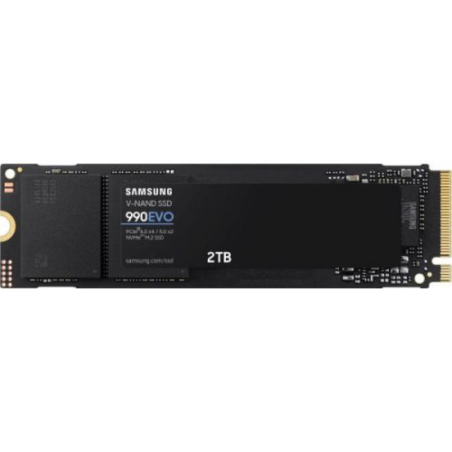 SAMSUNG SSD Belső, 2TB, 990 EVO, PCIe 4.0, NVMe 2.0, M.2, 600 TBW