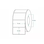 Tekercses PAPÍR címke 70x30mm 2000 db/tekercs