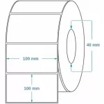 Tekercses PAPÍR címke 100x100mm 800 db/tekercs