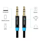 Vention 3.5mm jack/M ->  3.5mm jack/M,  (audio,szövet), 1m, kábel