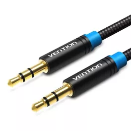   Vention 3.5mm jack/M ->  3.5mm jack/M,  (audio,szövet), 2m, kábel