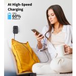 Choetech USB-C*2+USB-A*2 (45W,fekete,travel,USB-C kábellel, US,UK,EU,AU), töltő