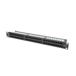   Lanberg PPU6-1048-B 19 1U Cat.6 UTP 48port árnyékolatlan fekete patch panel