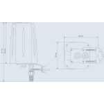 Teltonika PR1ICA70 kültéri IP67 4,5dBi 5G LTE Wi-Fi/GPS Omni antenna Teltonika RUTX50 routerhez