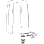 Teltonika PR1ICA70 kültéri IP67 4,5dBi 5G LTE Wi-Fi/GPS Omni antenna Teltonika RUTX50 routerhez