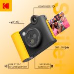 Kodak Smile+ digitális instant fényképezőgép és mobilnyomtató fekete