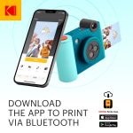 Kodak Smile+ digitális instant fényképezőgép és mobilnyomtató kék