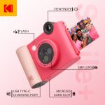 Kodak Smile+ digitális instant fényképezőgép és mobilnyomtató fukszia