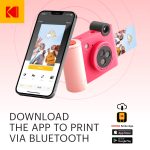 Kodak Smile+ digitális instant fényképezőgép és mobilnyomtató fukszia