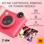 Kodak Smile+ digitális instant fényképezőgép és mobilnyomtató fukszia