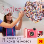 Kodak Smile+ digitális instant fényképezőgép és mobilnyomtató fukszia