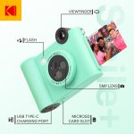 Kodak Smile+ digitális instant fényképezőgép és mobilnyomtató Zöld