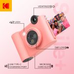 Kodak Smile+ digitális instant fényképezőgép és mobilnyomtató rózsaszín