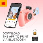 Kodak Smile+ digitális instant fényképezőgép és mobilnyomtató rózsaszín
