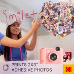 Kodak Smile+ digitális instant fényképezőgép és mobilnyomtató rózsaszín
