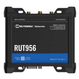   Teltonika RUT956 3x10/100Mbps LAN 1x10/100Mbps LAN/WAN port 2xminiSIM 4G/LTE Vezeték nélküli ipari router