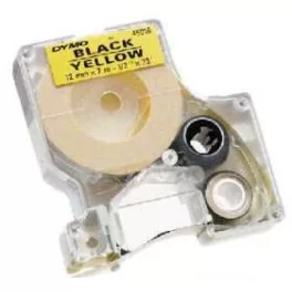   Utángyártott DYMO D1 43618 f.szalag 6mm x 7m sárga fekete #S0720790 IK