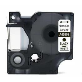   Utángyártott DYMO D1 45803 kazetta 19mm x 7m fehér-fekete #S0720830