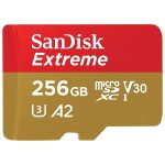 SanDisk, SD Kártya, 256GB, Extreme, 190Mb/s