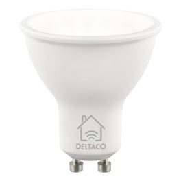   Deltaco SMART HOME SH-LGU10W WiFi, GU10, 5W, 2700-6500K, fehér, szabályozható Izzó