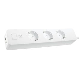   Deltaco SMART HOME SH-P03USB2 WiFi, 3xCEE 7/3, 2xUSB-A, 1,5m, fehér Elosztó