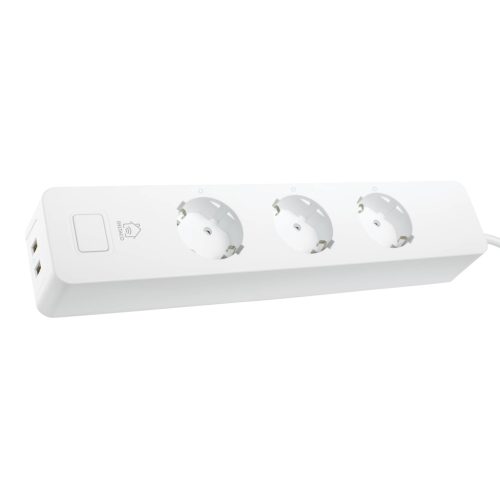 Deltaco SMART HOME SH-P03USB2 WiFi, 3xCEE 7/3, 2xUSB-A, 1,5m, fehér Elosztó