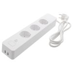 Deltaco SMART HOME SH-P03USB2 WiFi, 3xCEE 7/3, 2xUSB-A, 1,5m, fehér Elosztó